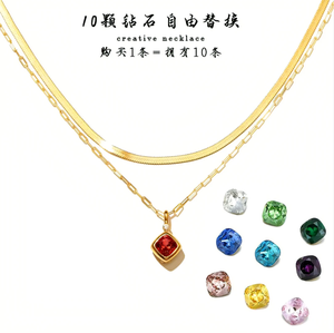 Ecklace-pendientes de aro de 18K para mujer, accesorio antiguo, intercambiable - Product Image 3