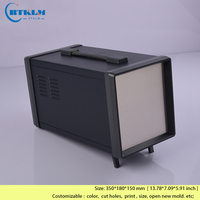 Boîtier de terminaison électrique RTKLM 350*180*150mm, boîtier d'instrument DIY, boîte de jonction en fer, boîtier portable pour batterie externe