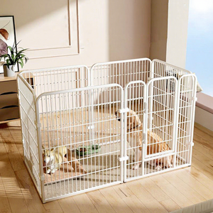 Parc pour chiots, clôture pour animaux de compagnie, panneaux de clôture pour chiens en métal, parc pour chiens 6/8 panneaux, clôture pour chiots pliable, détachable, barrière en métal pour animaux de compagnie - Product Image 2