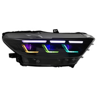 Nouveaux phares RGB Mustang 2015-2017, mise à niveau LED 10000 Lumens, clignotants dynamiques modifiés, feux de freinage pour ensemble DRL