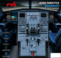 Simulateur de vol A320 : Système complet de simulateur de cockpit avec quadrant de commande, équipement d'entraînement au vol, simulateur de vol domestique