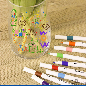 Ensemble de stylos marqueurs acryliques permanents à base d'eau NOVISON personnalisés avec 36 couleurs, pointe de 2-3 mm pour roche, bois, céramique et tissu - Product Image 2