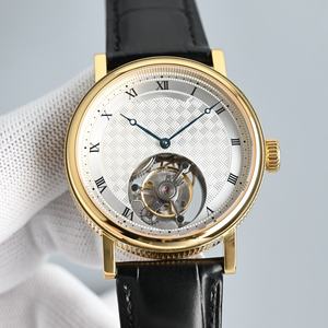 นาฬิกาข้อมืออัตโนมัติคุณภาพสูง ผลิตจากโรงงาน พร้อมกลไกตูร์บิญองและดีไซน์ฉลุลาย นาฬิกาผู้ชายสุดหรู - Product Image 1