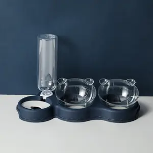 Wholesale Multi-purpose Plastic Pet Automatic Drinking Water Feeder Anti-knockover Food Bowl