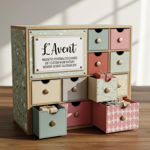 XJY Logo Magnético Personalizado Cajón Regalo Personalizado L <span class=keywords><strong>Avent</strong></span> Vacío Bebé Memoria Calendario de Adviento Caja - Product Image 4