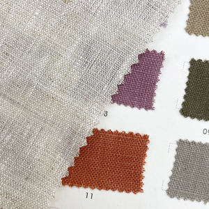 ผ้าลินิน100% ออร์แกนิกจากเฮฟวี่เวทสำหรับเดรสเสื้อโค้ทเสื้อผ้าย้อมสีล้วนผ้าลินินย้อมสี245GSM - Product Image 5