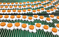 Ligne de remplissage automatique de biscuits sandwich en acier inoxydable, machines de boulangerie certifiées CE pour la production alimentaire industrielle