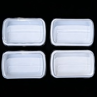 Boîtes à hamburger cylindriques jetables et recyclables en PP avec couvercles transparents anti-buée, de qualité alimentaire, gaufrées