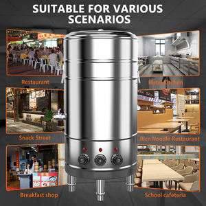 Vente chaude 100L 380V 12KW Moteur Polyvalent Électrique En Acier Inoxydable Soupe Instantanée Chaudière <span class=keywords><strong>Pot</strong></span> avec Couvercle - Product Image 4