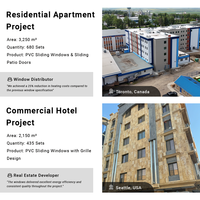 Ventana Corredera de Vinilo Blanca para Proyectos Residenciales con Rejilla Superior, Doble Acristalamiento, Vidrio Low-E, Certificación NFRC, Ventanas de PVC