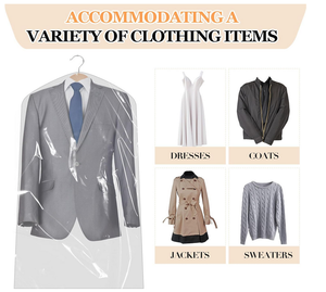 Sac de vêtement en <span class=keywords><strong>plastique</strong></span> PE-BD PE-HD transparent personnalisé à prix bon marché sur rouleau pour l'emballage des costumes vêtement - Product Image 4