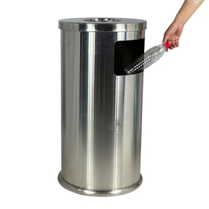 Cubos <span class=keywords><strong>de</strong></span> basura <span class=keywords><strong>de</strong></span> pie con descuento por tiempo limitado para calles y centros comerciales Cenicero y cubo <span class=keywords><strong>de</strong></span> basura <span class=keywords><strong>de</strong></span> acero inoxidable con <span class=keywords><strong>apertura</strong></span> lateral - Product Image 2