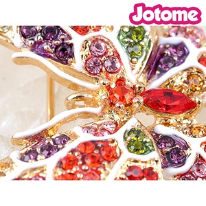 Broche de Mariposa con Cristales de Colores para Mujer, Joyería de Moda para Bodas y Compromisos, para Niños - Product Image 4