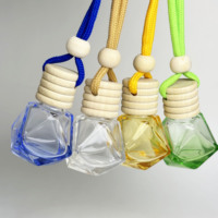 Diffuseur de parfum pour voiture, flacon en verre, pendentif suspendu, parfum pour voiture, rafraîchisseur d'air
