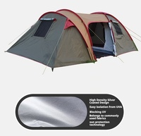 Tente de camping de luxe portable et imperméable pour l'extérieur, tente de glamping, tente de camping extérieure personnalisée, chapiteau pop-up, abri de jardin