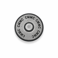 Kancing Tekan Logam Custom Berbahan Zinc Alloy Warna Emas 12mm untuk Kemeja Pria, Abaya, Thobe, dengan Pola Logo Custom untuk Pakaian Thobe