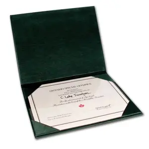 Printable Logo Paper Certificate Holders Contract Holders PU Imitation Leather Graduation Certificate Cases