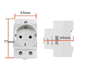 ปลั๊กไฟติดผนังแบบราง DIN ยี่ห้อ IGERCN รุ่น IG-303SR สำหรับอุตสาหกรรม มาตรฐาน EU ป้องกันน้ำและฝุ่นระดับ IP22 แรงดันไฟฟ้า 250V 16A 1 ช่องเสียบ วัสดุ PC - Product Image 6