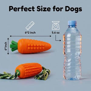 Juguetes Masticables Personalizados para Perros, Juguetes Interactivos con Sonido para Limpiar los Dientes de Cachorros, Juguetes Dentales de Goma Resistente para Perros de Raza Mediana - Product Image 2