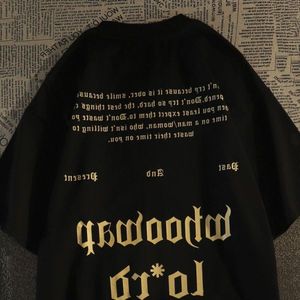 T-Shirt <span class=keywords><strong>Homme</strong></span> Oversize 100% Coton Style Hip-Hop Respirant Tissu Tricoté à Motif Imprimé – Collection Été 2025 - Product Image 1