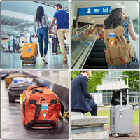 Porte-étiquette de bagage de luxe en PVC transparent étiquette de croisière en plastique transparent étanche avec nom étiquette en PVC souple Etag