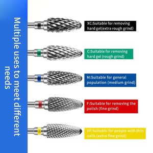 Broca de acero inoxidable para arte de uñas, herramientas cónicas para eliminación de gel, pulido, limpieza de cutículas, máquina, cabezales de pulido para arte de uñas - Product Image 3