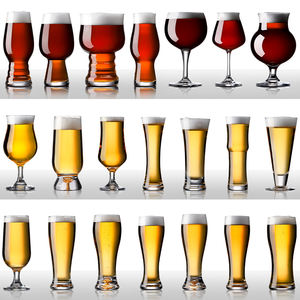 Verres à bière personnalisés de type bavarois pour bière pression, verrerie personnalisable pour bar - Product Image 1