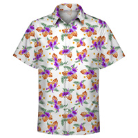 Chemise hawaïenne personnalisée en sublimation par transfert thermique 140 g/m² - Poly extensible