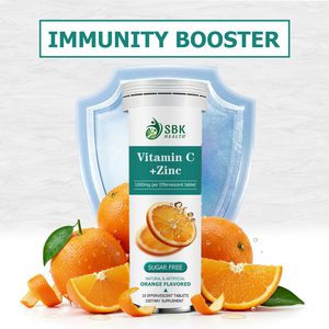 Private Label Vitamin C and Zinc Tablets with Vitamin C Naturally Colored with No Fillers Powerful 1000mg Per Effervescent - Product Image 3