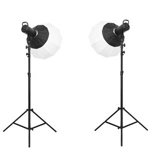 Kit d'éclairage LED continu SL60W 200W 5600K Vlog Sunlight Lamp Softbox pour diffusion vidéo en direct en <span class=keywords><strong>studio</strong></span> - Product Image 1