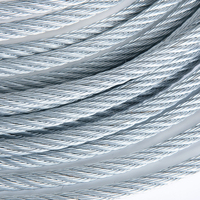 Câble en acier inoxydable 304 flexible anti-corrosion 7x7 3 mm, norme ISO 2408, câble de tension