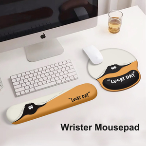 Đen than bóng bảo vệ cổ tay của phụ nữ cổ tay Pad chống trượt văn phòng máy tính xách tay bàn phím chủ <span class=keywords><strong>Mouse</strong></span> Pad - Product Image 6