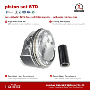 Kit <span class=keywords><strong>de</strong></span> pistons RACEORLY 06L107065CH STD 82,5 mm 1.2/1.2/2.0 avec segments et segments <span class=keywords><strong>de</strong></span> suralimentation pour VW Audi EA888 2.0T CWNA DBFB - Product Image 4