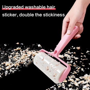 Rouleau anti-peluches lavable et réutilisable, rouleau à gel collant puissant pour poils d'animaux, poussière, peluches sur vêtements, canapé, <span class=keywords><strong>tapis</strong></span> - Product Image 5