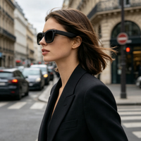 Lunettes intelligentes Meta AI avec caméra 8MP, étui de chargement, appels Wi-Fi, traduction IA et commande vocale