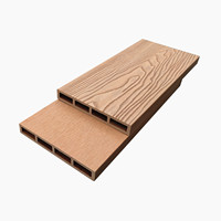 Revêtement de terrasse extérieur résistant aux intempéries en bois composite WPC