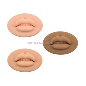Tatuaggio fornitore 5D labbra morbide che arrossisce stampo permanente Make up pelle scura Microblading completa pratica realistica labbro in Silicone - Product Image 4