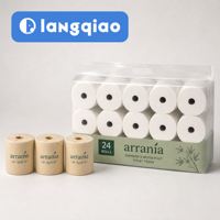 Papier toilette Arrania OEM ODM, usine de marque privée, personnalisable, matière première douce, respectueux de l'environnement, distributeur en gros recherché