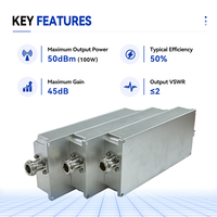 Module amplificateur RF 100W direct usine, carte amplificateur de puissance RF sans fil GaN 100-400/400-700/700-1020MHz anti-drone