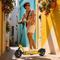 Trottinette électrique Hikerboy Foxtrot Plus avec roue auxiliaire, frein à tambour, frein à disque, déplacement sûr, Escooter
