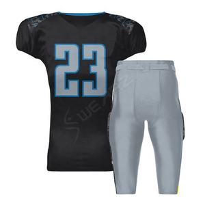 Uniformes de fútbol americano para hombres de buena calidad a la venta Uniforme de práctica de fútbol americano forrado de malla ventilada - Product Image 3