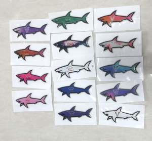 Nouveau 2025 Autocollant 3D Paul Shark personnalisé, logo, étanche, décoratif de dessin animé, autocollant drapeau en gros - Product Image 2