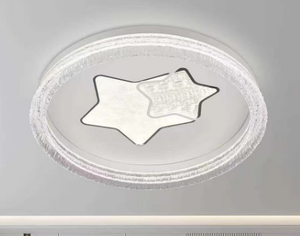 Lampu Plafon Minimalis Modern Set Pencahayaan Rumah Lengkap, Lampu <span class=keywords><strong>LED</strong></span> Flush Mount Gaya Krem Spektrum Penuh Perawatan Mata untuk Ruang Tamu - Product Image 5