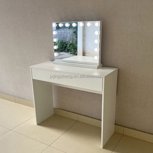 <span class=keywords><strong>Tocador</strong></span> de Madera Moderno con Espejo Iluminado, Estilo Simple para Maquillaje, para Dormitorio o Apartamento, Ideal para Hoteles, Gran Venta 2026 - Product Image 4