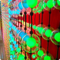 Boules LED RGB colorées, étanches IP65/IP68, DC24V, garantie 3 ans, éclairage décoratif pour extérieur, Noël, fête, jardin, arbre