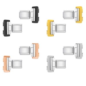 Conector de pulsera modular italiano para Huawei Watch 8 9 10, hebilla ajustable de acero inoxidable, accesorio de joyería DIY - Product Image 1