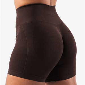 Vente en gros de shorts de motard de yoga sans couture pour femmes gym <span class=keywords><strong>fitness</strong></span> shorts de motard sans couture en nylon pour femmes yoga des fesses - Product Image 6