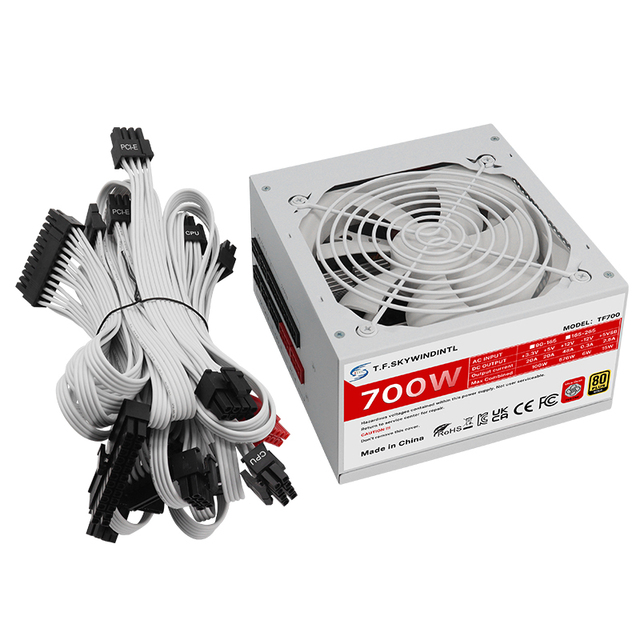 OEM Factory 700W 80 Plus ATX Gaming PSU, Desktop PC Power Supply for Server Computer, Wholesale