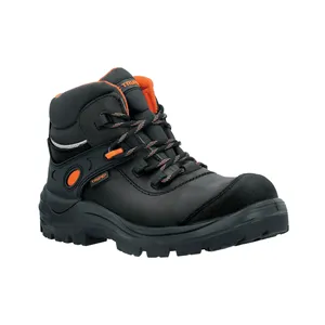 Truper 1 unità Black Safety Boot #25 dielettrico Anti-fatica puntale in acciaio in vera pelle fodera in pelle antiscivolo Comfort tomaia - Product Image 1