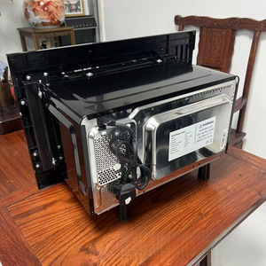 Horno microondas de 20L con función de asado integrada, eléctrico negro para uso doméstico - Product Image 4